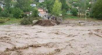 Daşkəsəndə leysan yağışları fəsad törədib