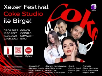 “Xəzər Festivalı Coke Studio ilə birgə” adlı musiqi festivalı keçiriləcək