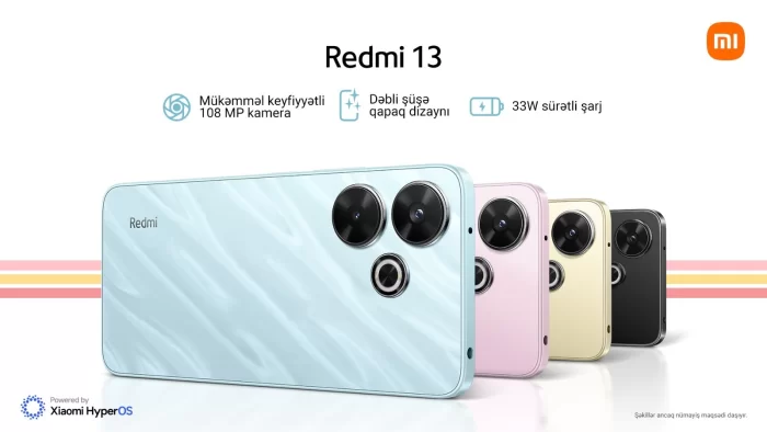 Yeni "Redmi 13" Azərbaycanda satışda