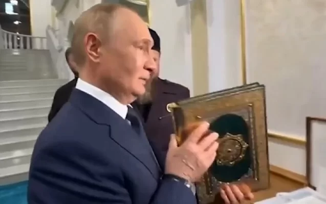 Putinin Quranla bağlı videosu gündəm oldu