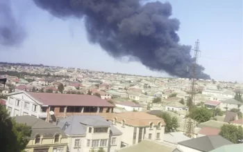 Bakıda güclü yanğın başlayıb