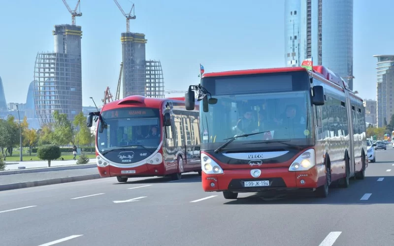 Sabahdan Bakıda bir sıra avtobusların hərəkət sxemi dəyişdiriləcək