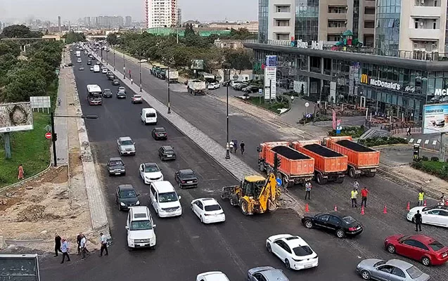 Bu yol qısa müddətlik bağlandı - Foto