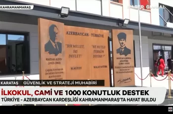 Kahramanmaraşda yeni inşa edilən Heydər Əliyev adına məktəbin açılışı oldu