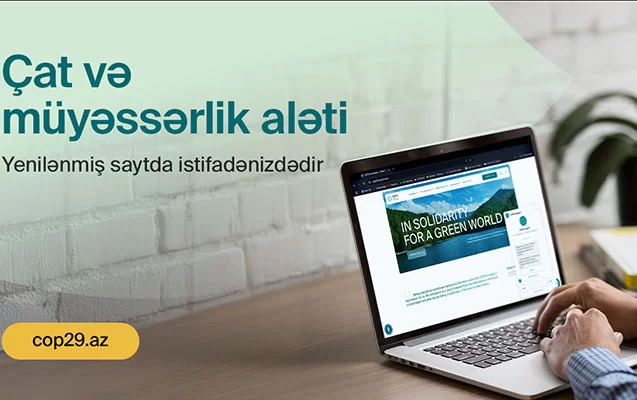 COP29-un yeni versiyada rəqəmsal məlumat platforması istifadəyə verilib