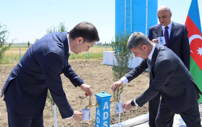 Ağstafanın Köçvəlili kəndinə içməli su verildi - Fotolar