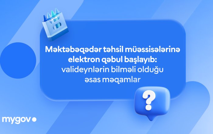 Məktəbəqədər təhsil müəssisələrinə elektron qəbul başladı