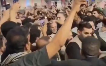 Pezeşkianla Əraqçı izdihamın arasından çətinliklə çıxarıldı