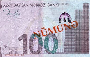 Yeni 100 manatlıqlar tədavüldə - Taleh Kazımovun imzası ilə