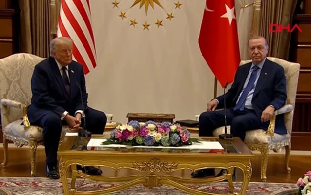 Ərdoğanın Trampla görüşü başladı - Fotolar - Yenilənir